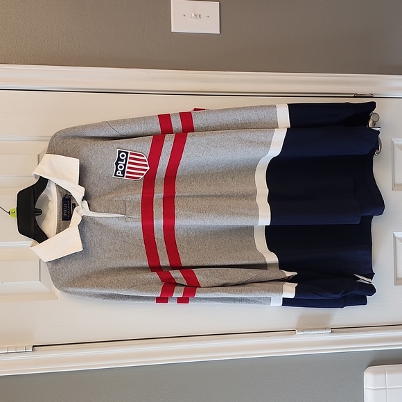 Polo Ralph Lauren Men Rugby Shirt "SPECIAL POLO SHIELD PATCH" Size XL - Picture 1 of 8
